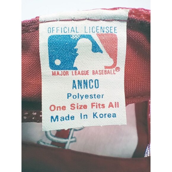 Hat St. Louis Cardinals Red Mesh Baseball Cap Vintage Snapback One Size Sports - Picture 11 of 14